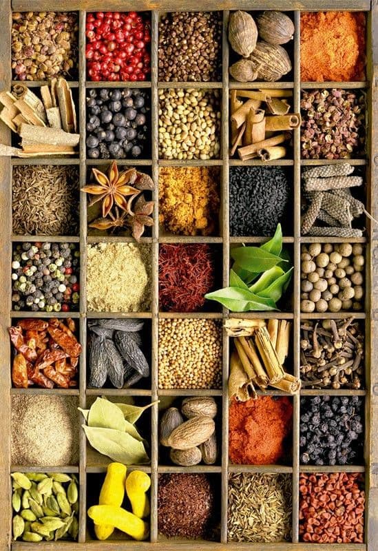 Spice jars and blends